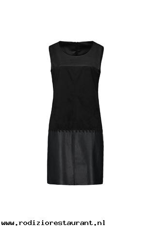 Suede jurk zwart suede-jurk-zwart-30_10