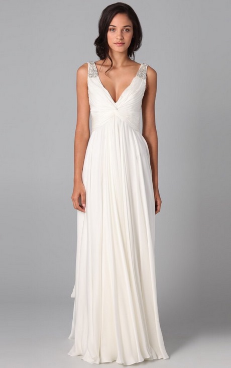Simpele witte jurk