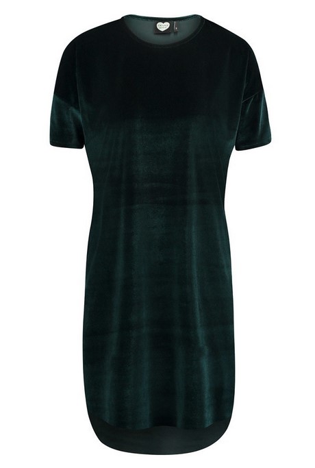 Velours jurk groen velours-jurk-groen-86