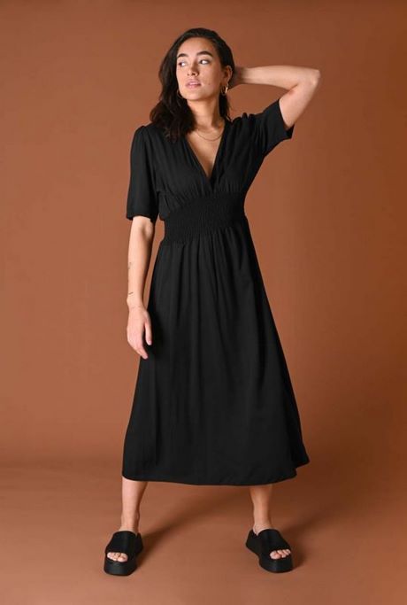 Midi dress zwart midi-dress-zwart-44