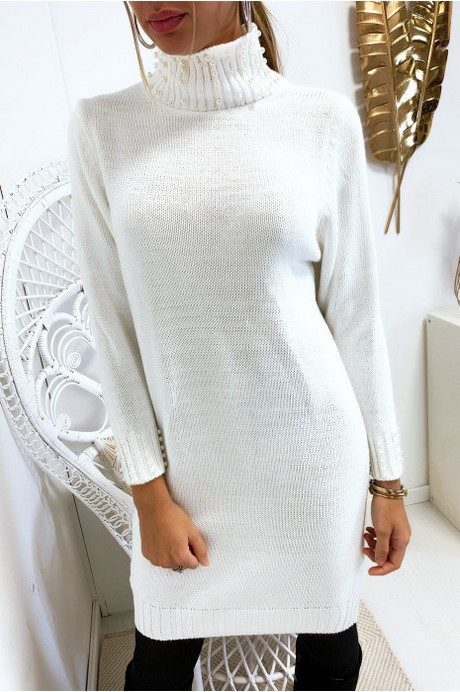 Witte col jurk