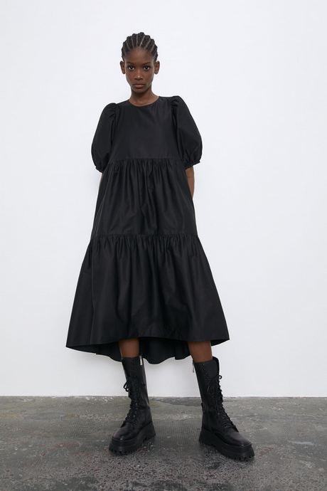 Zara jurk zwart zara-jurk-zwart-91