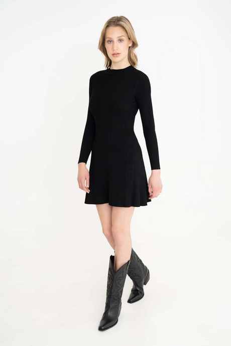 Zwart gebreide jurk zwart-gebreide-jurk-59_9
