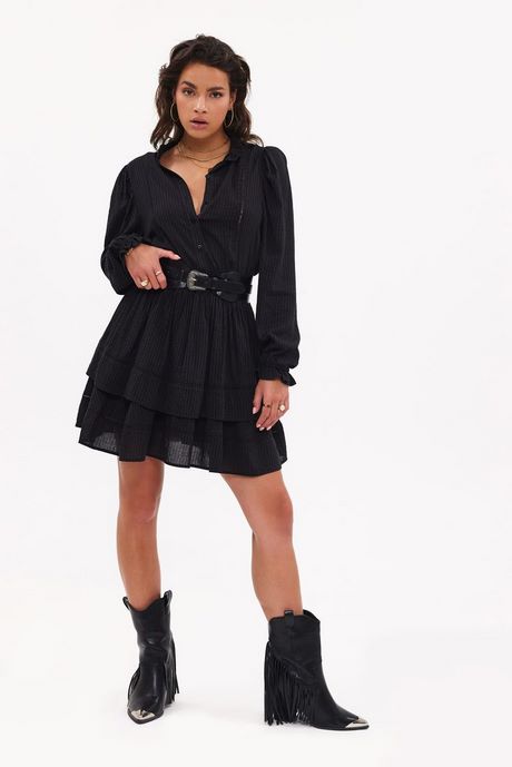 Zwarte ruffle jurk zwarte-ruffle-jurk-97_10