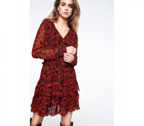 Chiffon jurk rood chiffon-jurk-rood-94_5