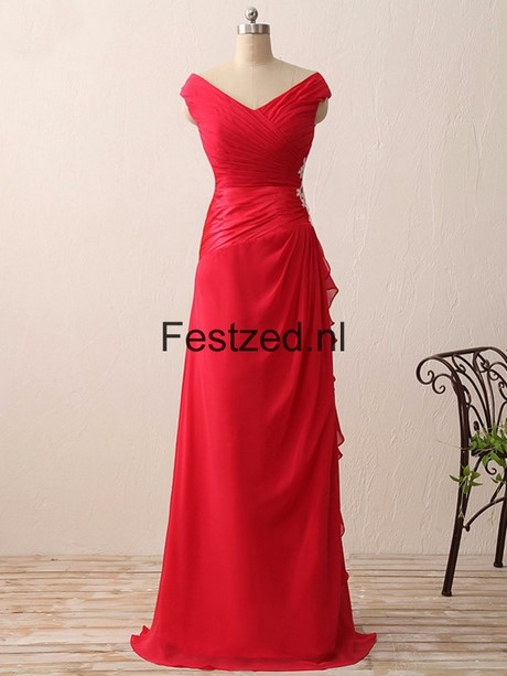 Chiffon jurk rood chiffon-jurk-rood-94_7