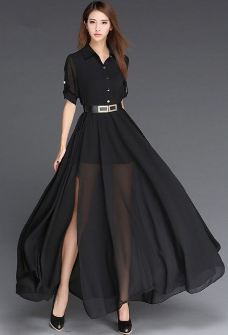Zwarte chiffon jurk zwarte-chiffon-jurk-20_11