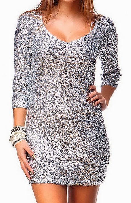 Zilveren glitter jurk zilveren-glitter-jurk-40_14