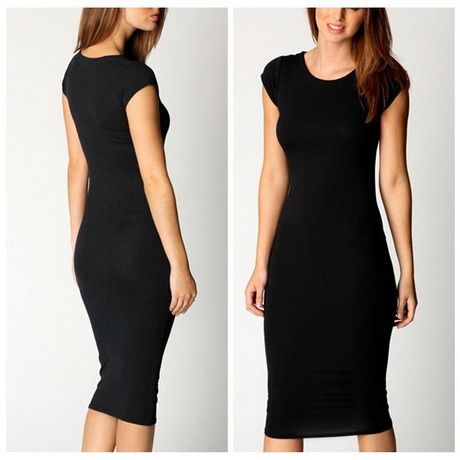 Zwarte jurk met korte mouw zwarte-jurk-met-korte-mouw-13_3