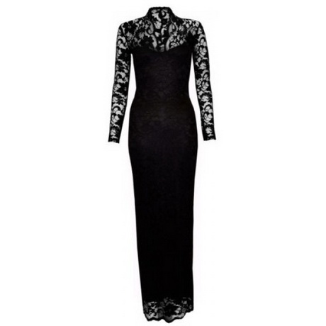 Zwarte lange jurk met mouwen zwarte-lange-jurk-met-mouwen-38_6