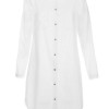 Lange witte blouse jurk