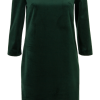 Groene velours jurk