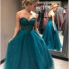 Turquoise homecoming jurken