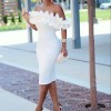 Witte stijlvolle jurken