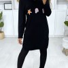 Sweater jurk dames zwart