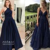 Midnight blue prom dresses 2023